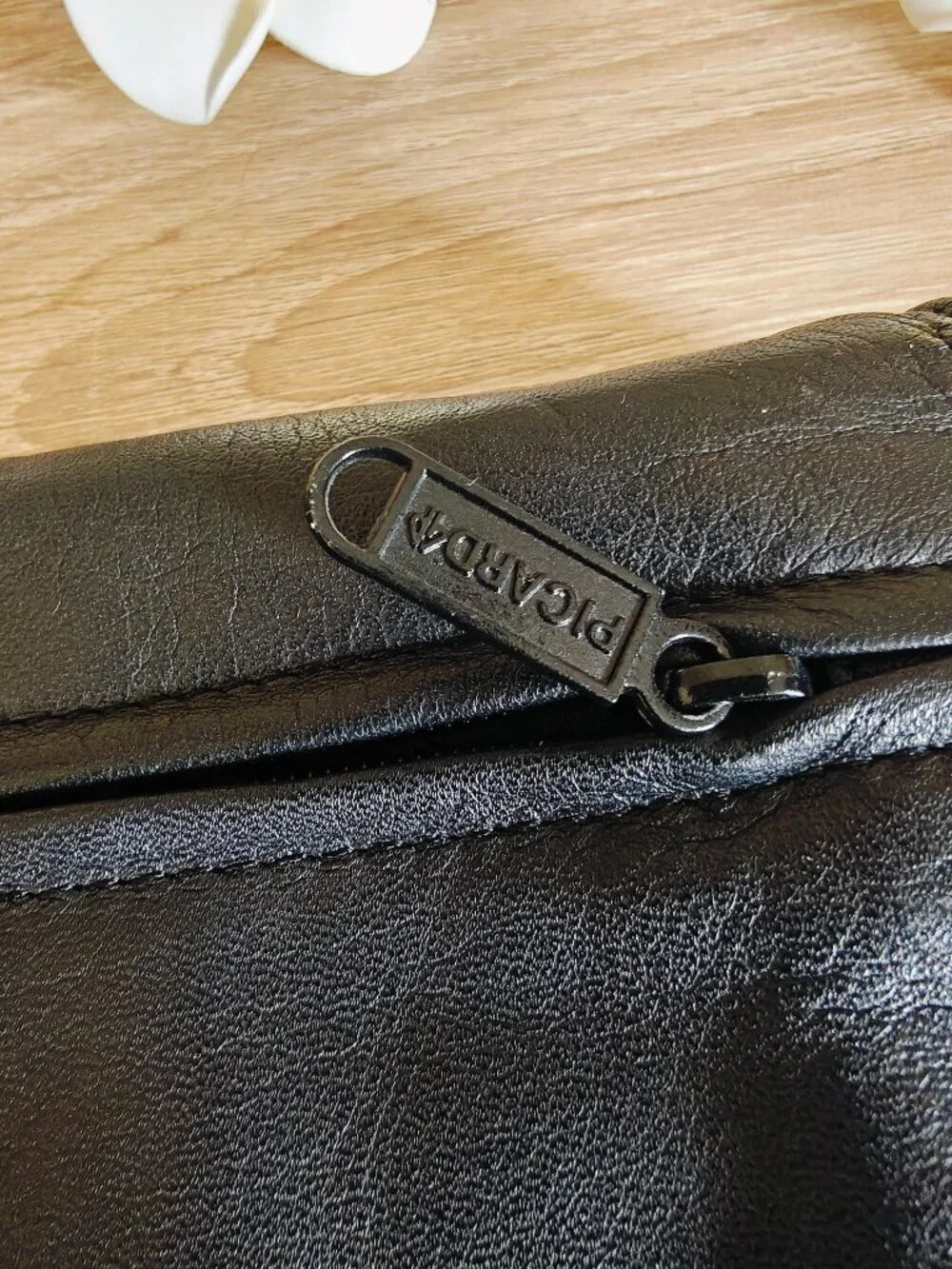 Vintage Picard Jet 2001 West Germany Leather Unisex Wristlet Travel Clutch